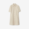 Burberry Short-sleeve Shirt Dress In Calico