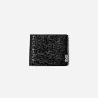 Burberry B Cut Slim Bifold Wallet In Black