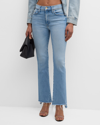 Mother Lil' Insider Crop Step Fray Jeans In Limited Edition