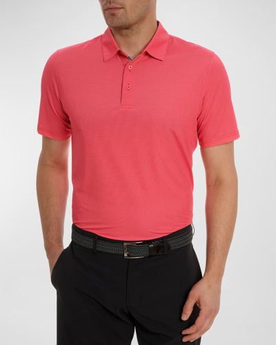 Robert Graham Hyde Performance Polo In Red