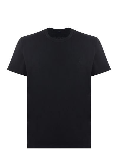 Hogan Cotton Jersey T-shirt In Black