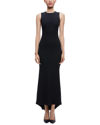 Alice And Olivia Delora Wool Maxi Dress In Black