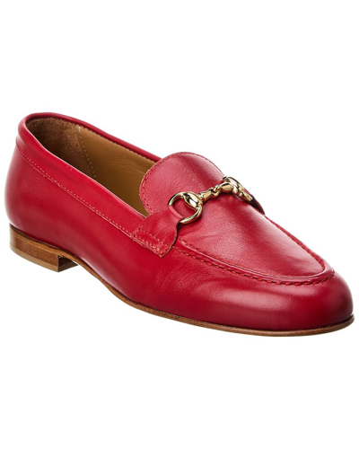 Alfonsi Milano Simona Leather Loafer In Red