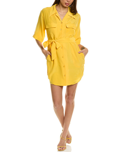 Equipment Mila Silk Shirtdress In Yellow