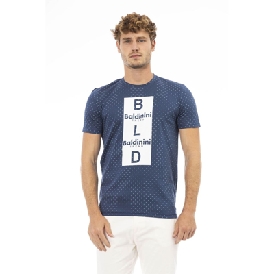 Baldinini Trend Blue Cotton Men T-shirt
