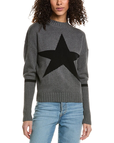 Chrldr Jacky Star Rib Forearm Sweater In Grey