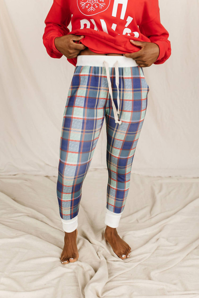 Ampersand Ave New And Improved Joggers In Merry & Bright In Multi