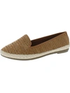 Crepuscolo Womens Woven Slip On Loafers In Brown