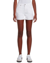 7 FOR ALL MANKIND BROKEN TWILL WHITE ROLL-UP SHORT JEAN