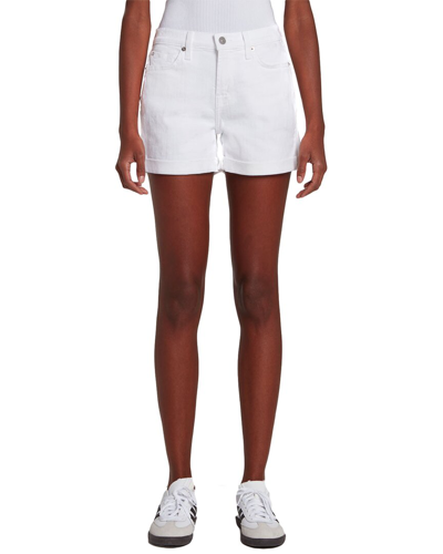 7 For All Mankind Broken Twill White Roll-up Short Jean