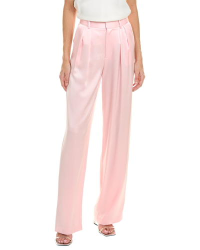 Alice And Olivia Olivia Bootcut Pant In Pink