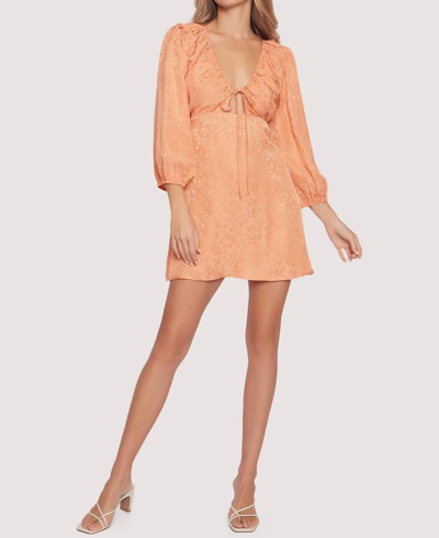 Lost + Wander Beach Mini Dress In Peach In Beige