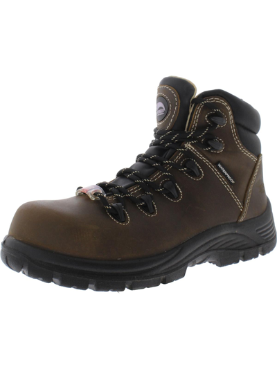 Avenger Framer Womens Leather Waterproof Work & Safety Boot In Brown