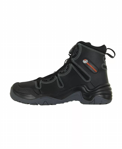 Berrendo Steel Toe Work Boots 6" In Black