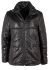 MAURITIUS QUILTED LEATHER JACKET IN BLACK