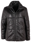 Mauritius Quilted Leather Jacket In Black In Black