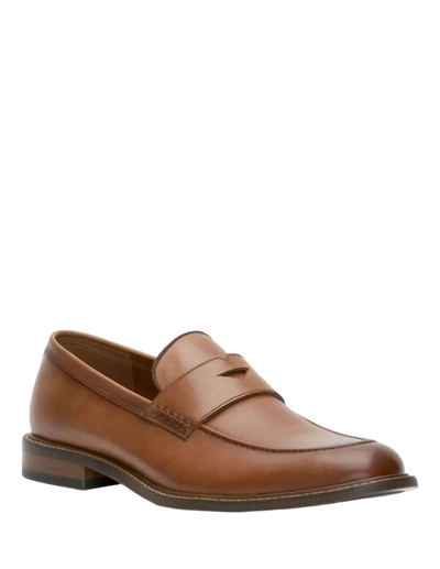 Vince Camuto Lachlan Penny Loafer In Cognac In Green