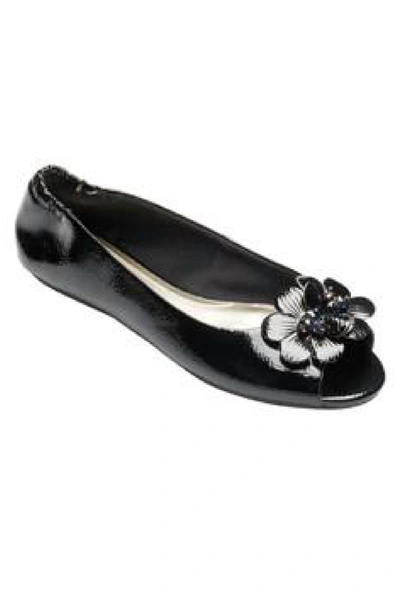 Lindsay Phillips Kate Peep Toe In Black Patent