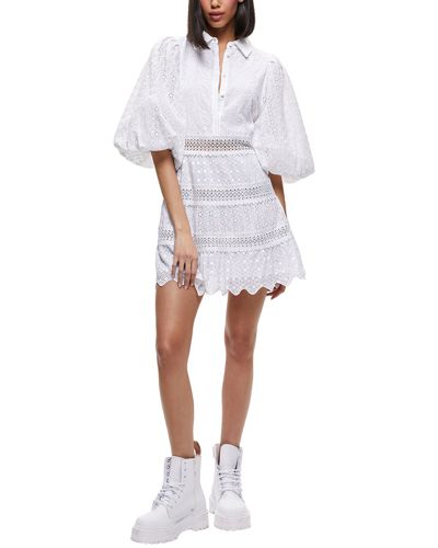 Alice And Olivia Blakesley Blsslv Btnft Min D In White