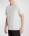 Vince Men's Garment-dyed Crewneck T-shirt In Washed Grey Horn