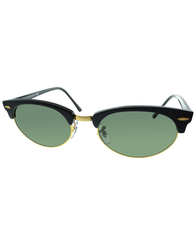 Ray Ban Unisex Clubmaster Rb3946 52mm Sunglasses In Green