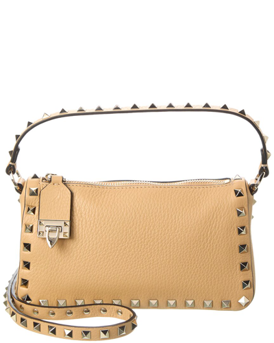 Valentino Garavani Valentino Small Rockstud Crossbody In Brown