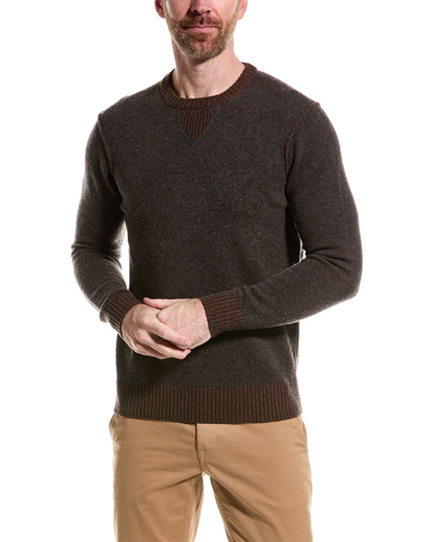Raffi Wool & Cashmere-blend Crewneck Sweater In Brown