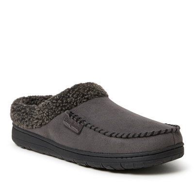 DEARFOAMS MEN'S MICROSUEDE CLOG SLIPPER