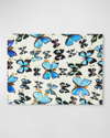 Nomi K Wild Butterflies Lacquer Placemat In Blue