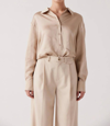 Sophie Rue Alexis Button Down Shirt In Camel In Brown