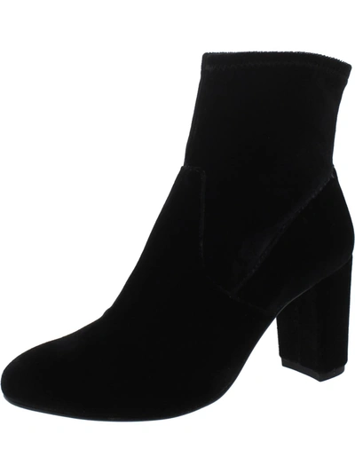 Walking Cradles Melody Womens Velvet Dress Ankle Boots In Black
