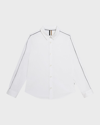 HUGO BOSS BOY'S MINI ME POPLIN BUTTON-FRONT DRESS SHIRT