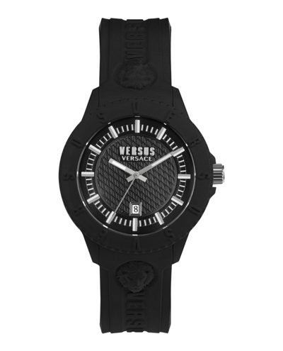 Versus Tokyo Silicone Watch In Black