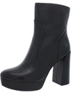 27 Edit Gates Womens Zipper Block Heel Mid-calf Boots In Black