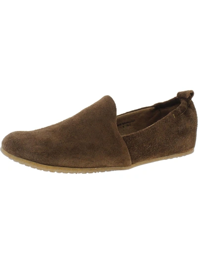 Born Margarite Womens Suede Slip On Loafers In Brown