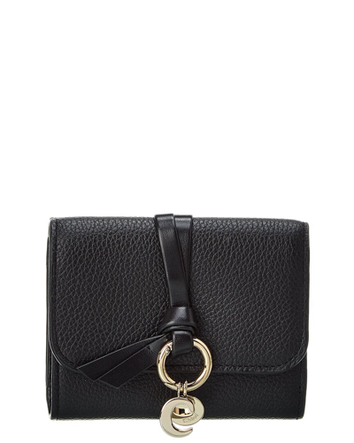 Chloé Alphabet Leather French Wallet In Black