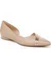 Naturalizer Henrietta Half D'orsay Pointed Toe Flat In Beige