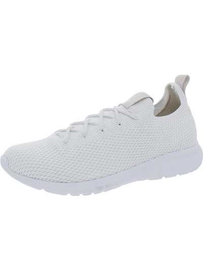Nisolo Womens Knit Athleisure Casual And Fashion Sneakers In White