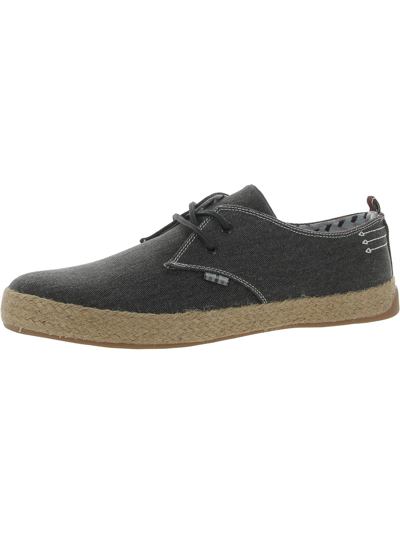 Ben Sherman New Prill Mens Canvas Jute Oxfords In Grey