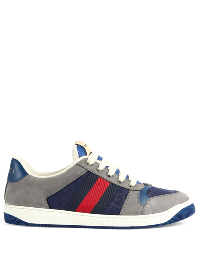 Gucci Screener Low-top Trainers In Grey