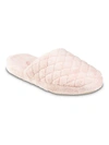 ACORN SPA QUILTED WOMENS SLIP ON INDOORS SLIDE SLIPPERS