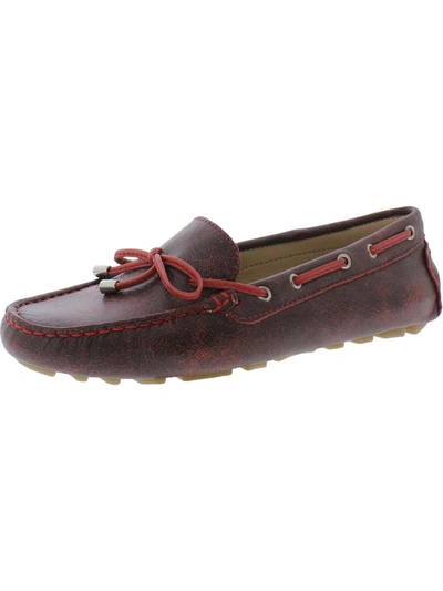Driver Club Usa Nantucket Womens Leather Slip On Loafers In Multi