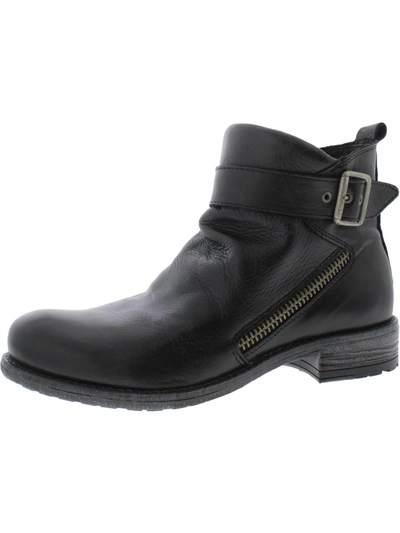 Eric Michael Womens Leather R Ankle Boots In Black