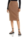 Rag & Bone Brown Asher Midi Skirt In Light Brown