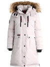 Canada Weather Gear Womens Heavyweight Dual Pocket Parka Jacket In Beige