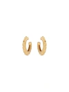 OSCAR DE LA RENTA CRYSTAL HOOP EARRINGS