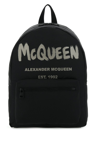 Alexander Mcqueen Zaino-tu In Black