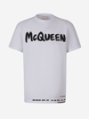 ALEXANDER MCQUEEN ALEXANDER MCQUEEN GRAFFITI COTTON T-SHIRT