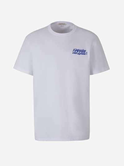 Alexander Mcqueen White T-shirt With Logo