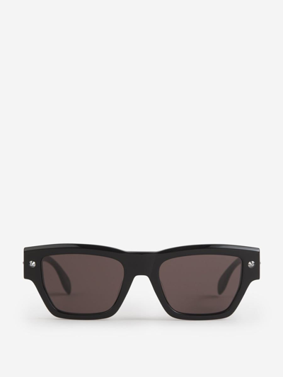 Alexander Mcqueen Square Sunglasses In Negre